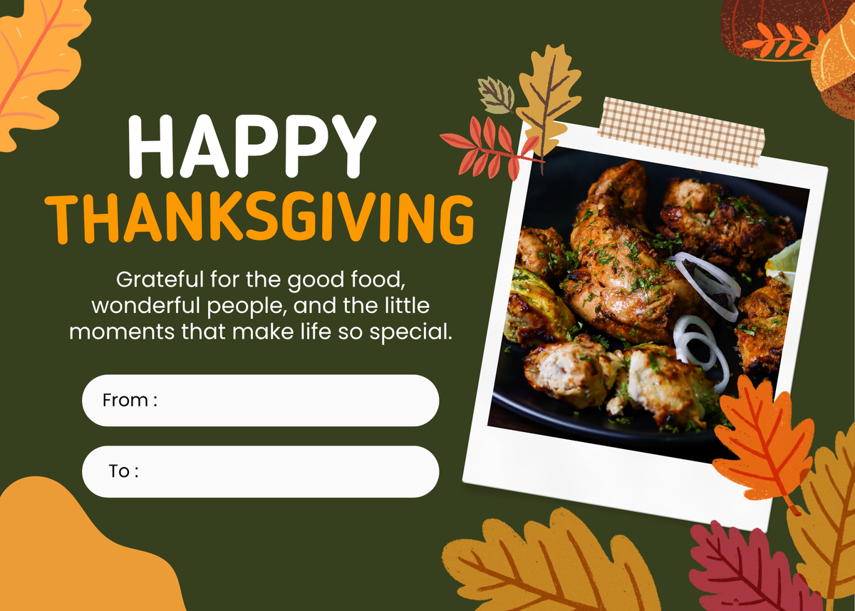 Custom Holiday Thank You Cards
