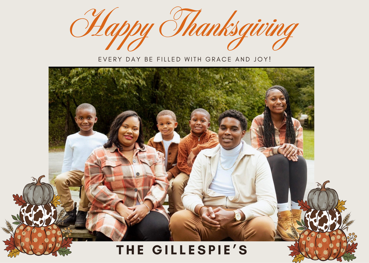 Custom Holiday Thank You Cards
